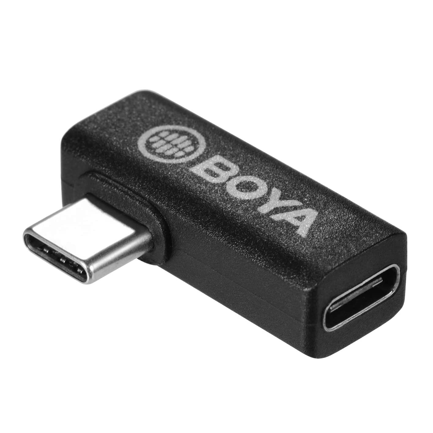 Adaptador en 'L' Boya BY-K5, USB-C Macho a USB-C Hembra