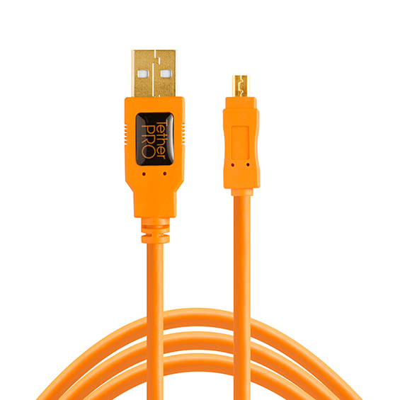 Cable Tether Tools TetherPro USB 2.0 a Mini-USB Tipo-B, 8-Pines, 4.6 metros (6)