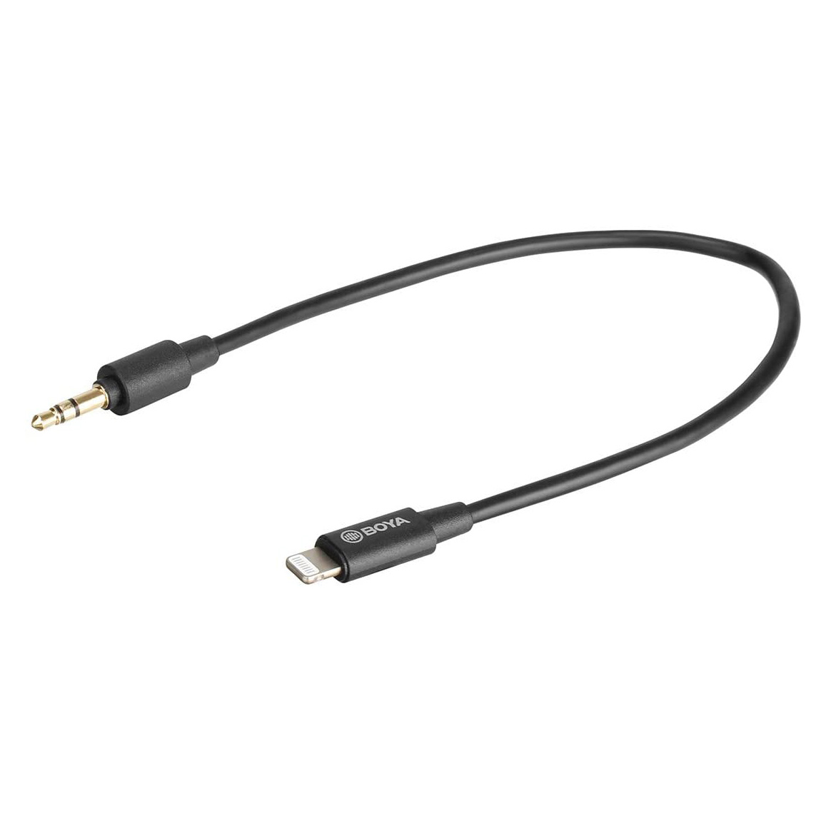 Adaptador Boya BY-K1, TRS macho 3.5mm a Lightning macho, para iPhone