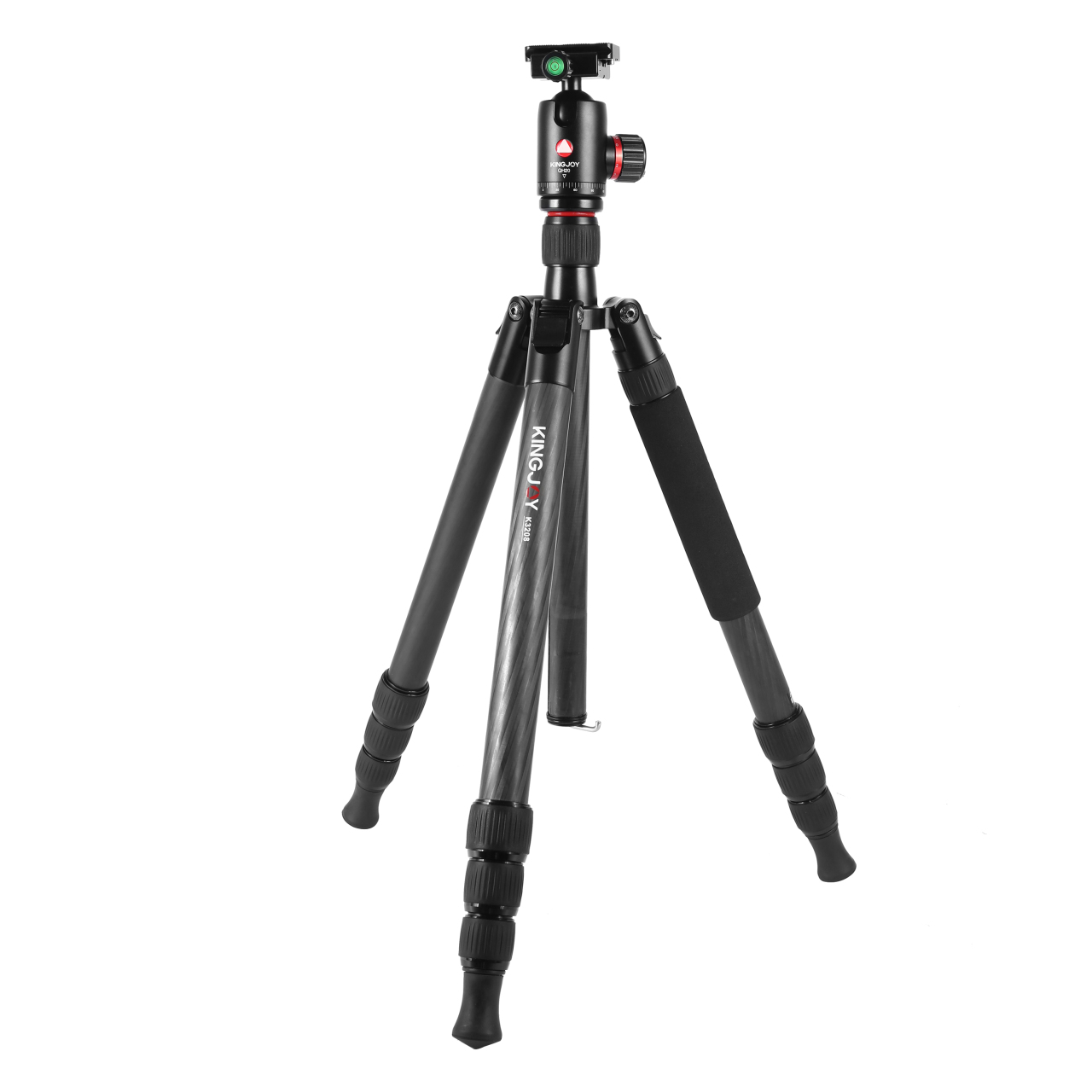 Tripode Monopod Fibra de Carbono KingJoy K3208+QH20, 166cm, 12/18kg.