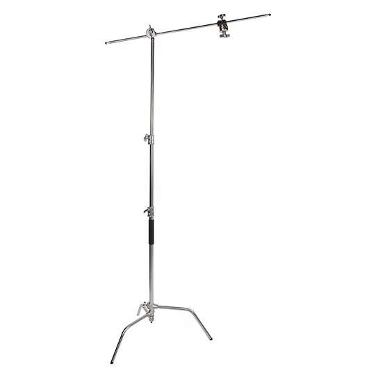 Pedestal jirafa tipo C de 3.2 metros, 10 kg de carga, acero inox