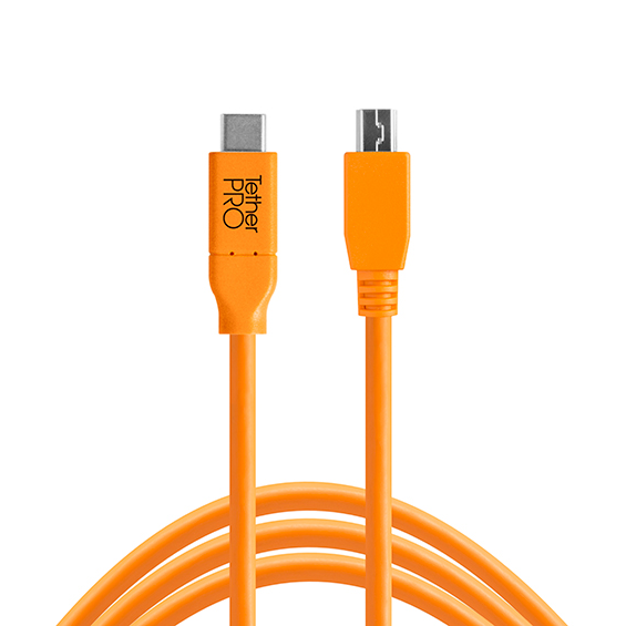Cable Tether Tools TetherPro USB-C a Mini-USB 2.0 Tipo-B, 5-Pines, 4.6metros (4)