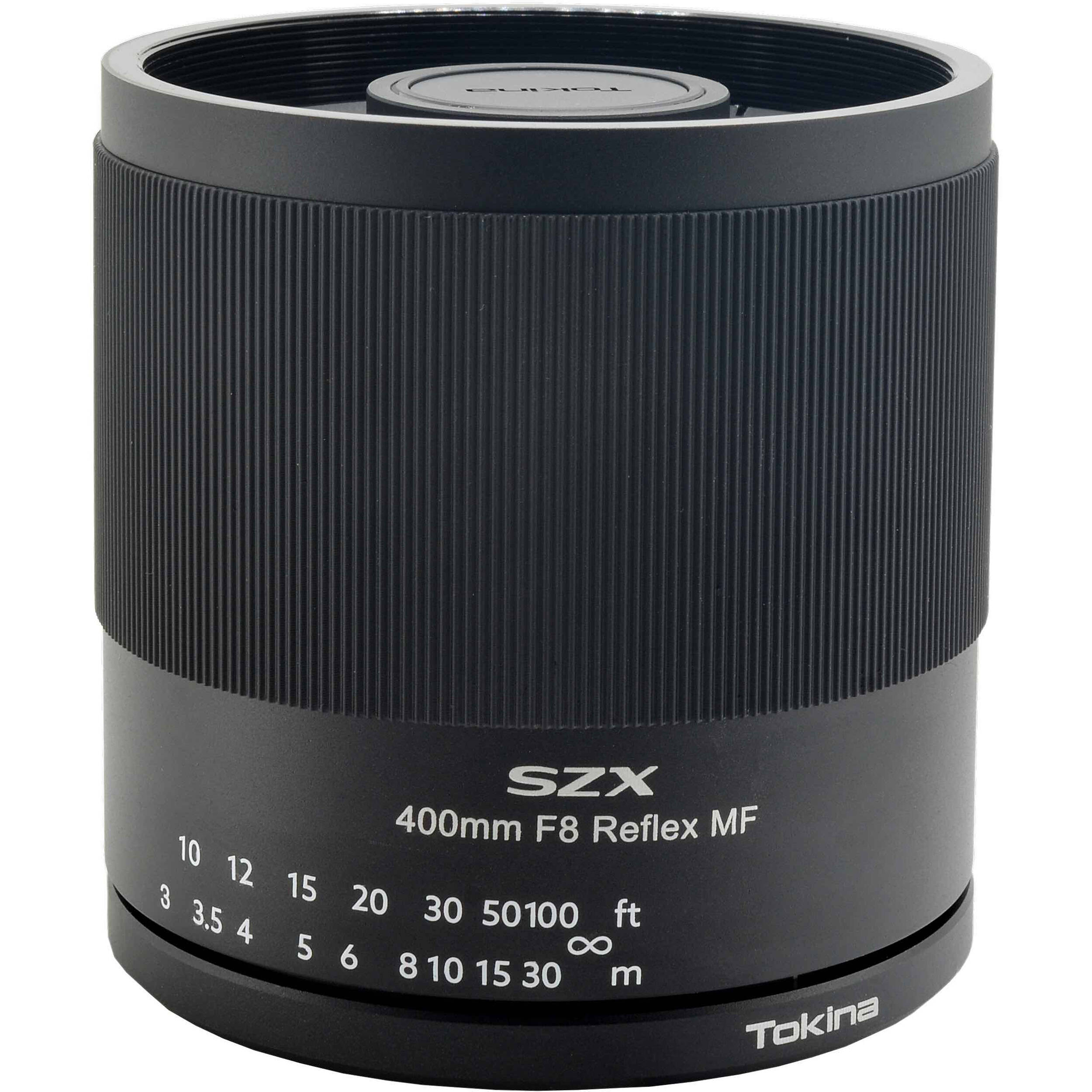 Lente Tokina SZX SUPER TELE 400mm F8 Reflex MF, Full Frame, para Canon EF