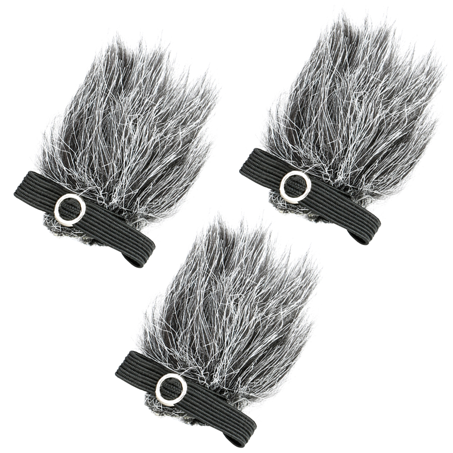 Kit de 3 cortavientos Boya BY-B05 para microfonos lavalier / corbateros / solapa