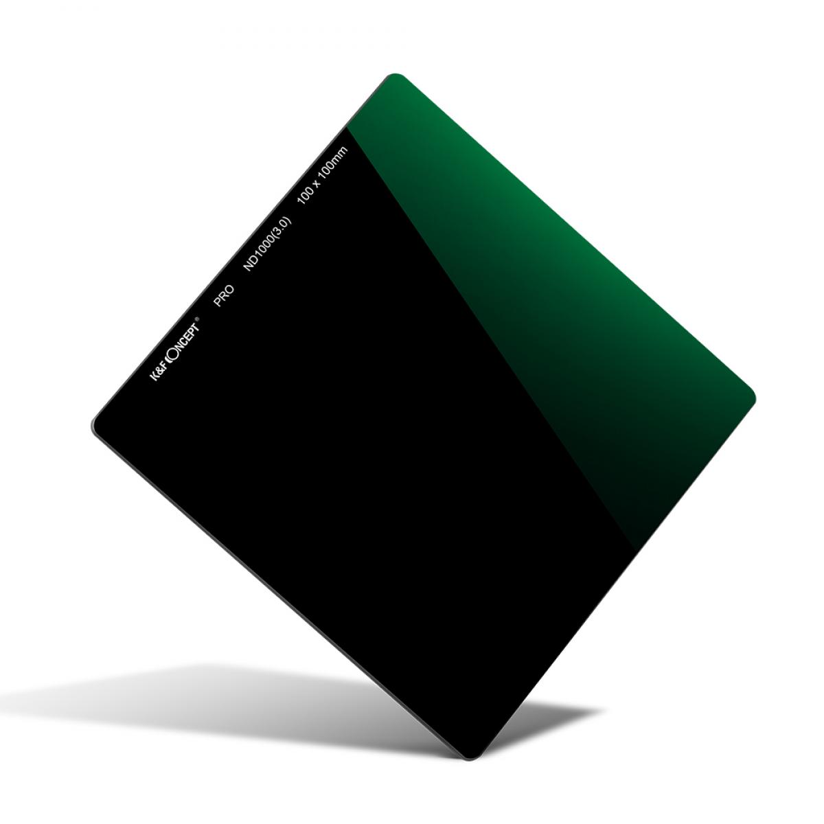 Filtro cuadrado K&F Concept ND1000 (10 pasos) de 100x100x2