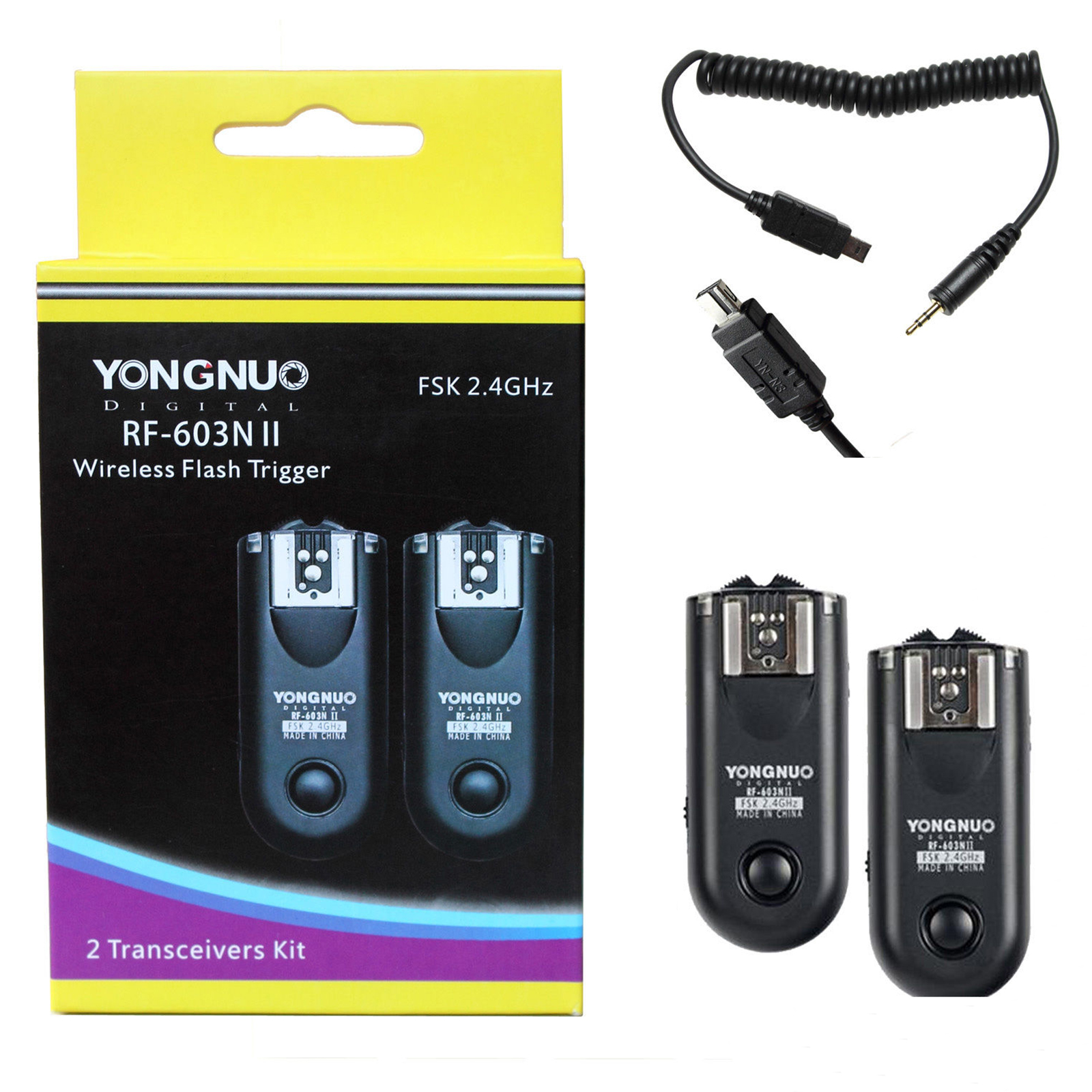 Kit de disparadores triggers Yongnuo RF603NII N3 para Nikon