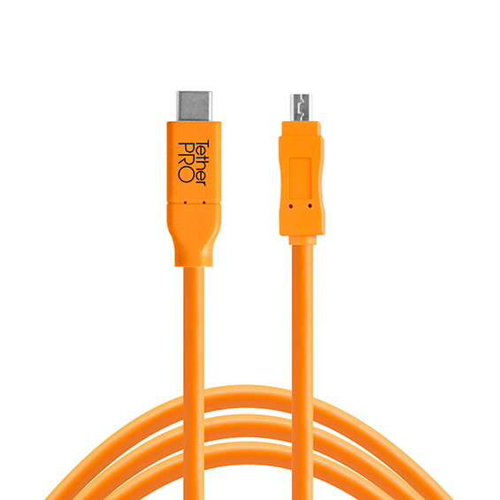 Cable Tether Tools TetherPro USB-C a Mini-USB 2.0 Tipo-B, 8-Pines, 4.6metros (6)
