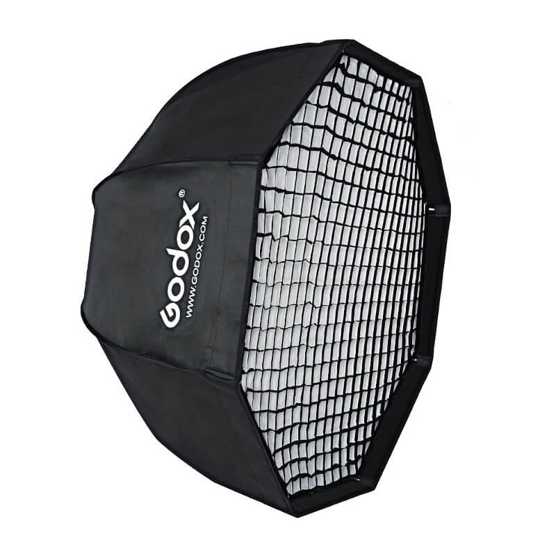 Softbox Octogonal Godox apertura rápida de 95cm, acople Bowens, apertura rápida