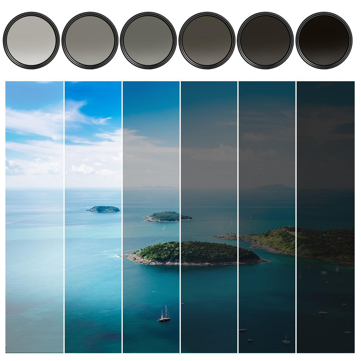 Filtro K&F Concept Densidad Neutra Variable ND2-400 67mm