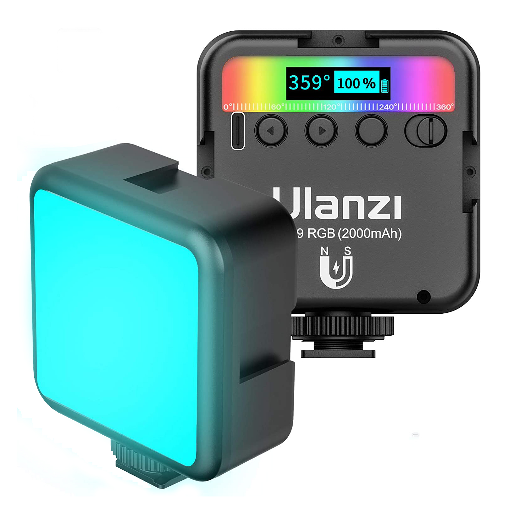 LED recargable Ulanzi VL49 RGB de 6 watts, con batería de litio de 2000mAh