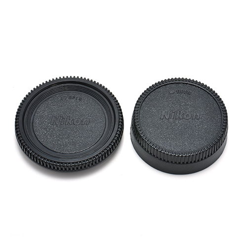 Kit de tapa de cuerpo de camara NIKON y tapa trasera lente tipo Nikon