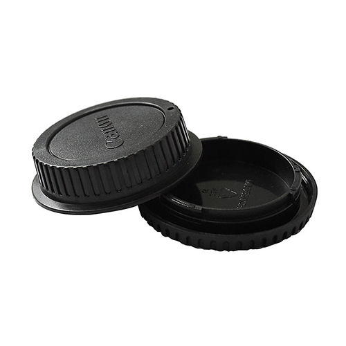 Kit de tapa de cuerpo de camara CANON EOS y tapa trasera lente tipo EF