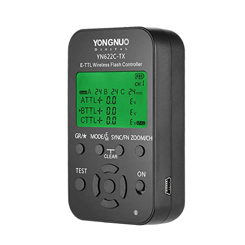 Transmisor disparador Yongnuo YN622C-TX, e-TTL, HSS, para Canon