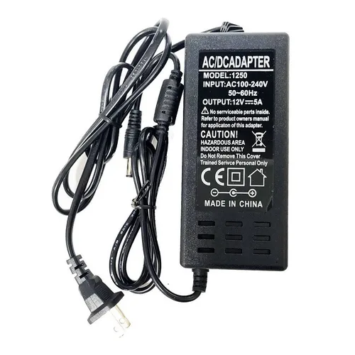 Fuente Yongnuo AC 12 voltios, 5 amperios.