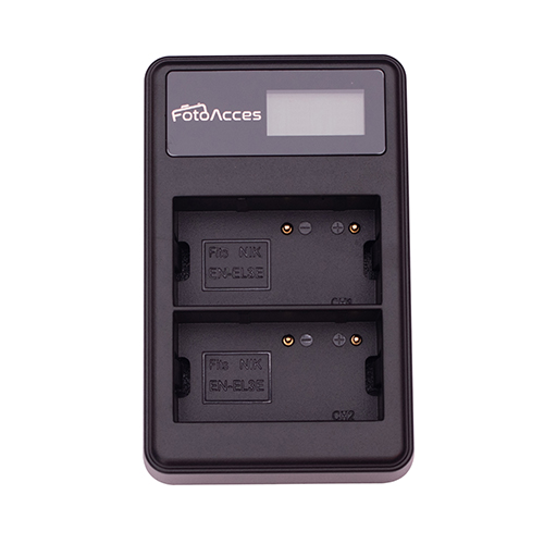 Cargador FotoAcces DOBLE para Nikon, EN-EL3E