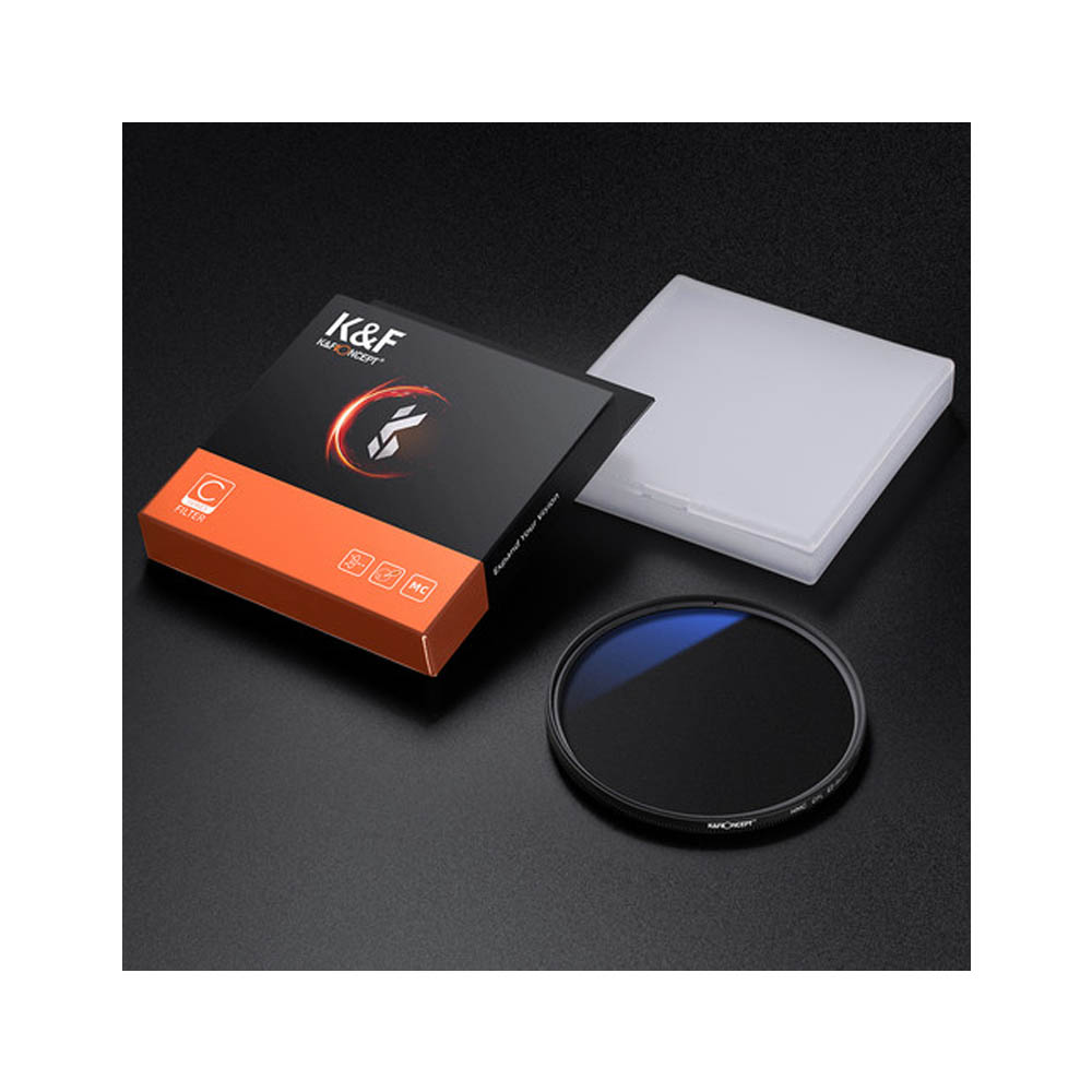Filtro K&F Concept Circular Polarizado HMC CPL Blue Coat Slim 40.5mm