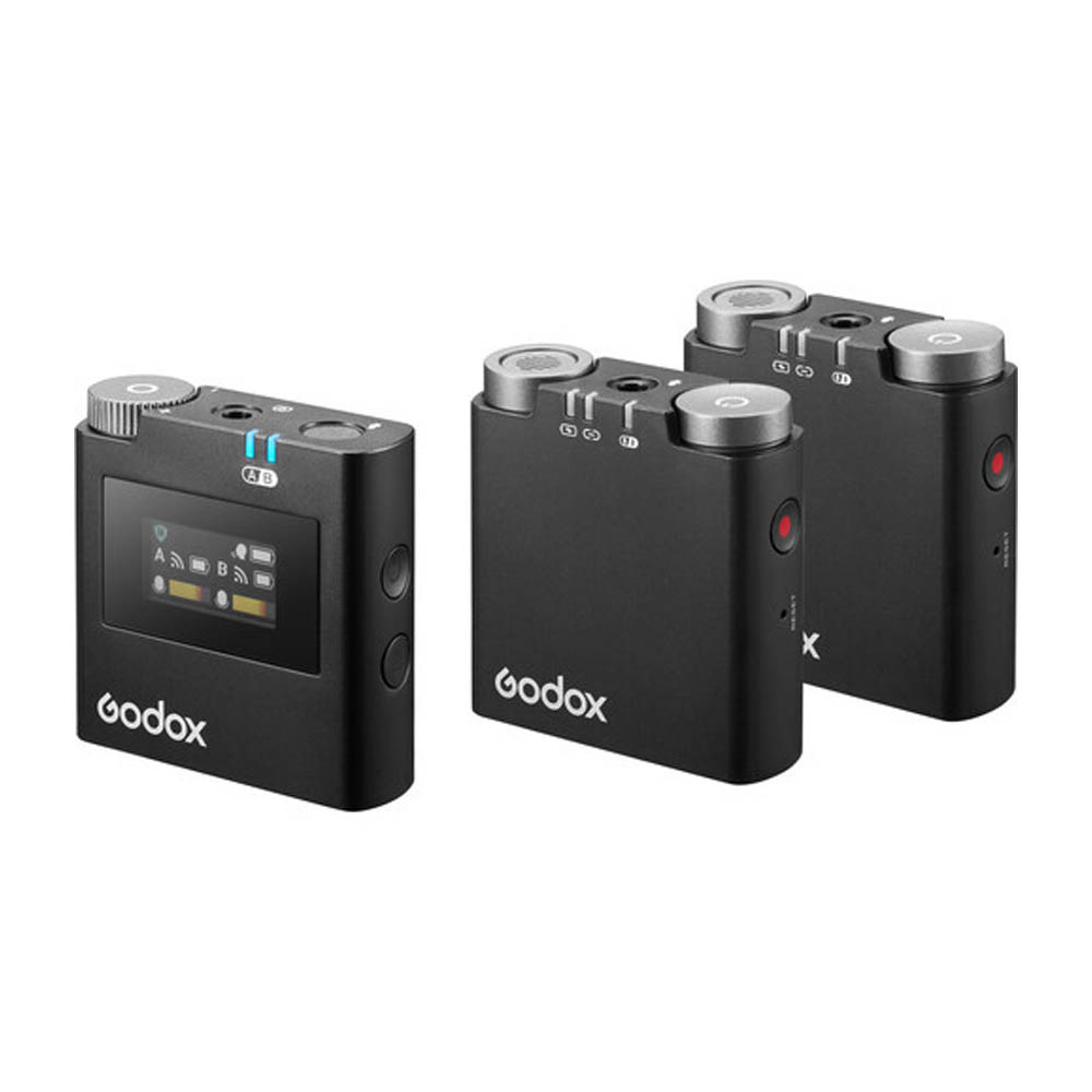 Microfonos inalámbricos dobles Godox Virso S M2, zapata Sony, cámaras y celulares