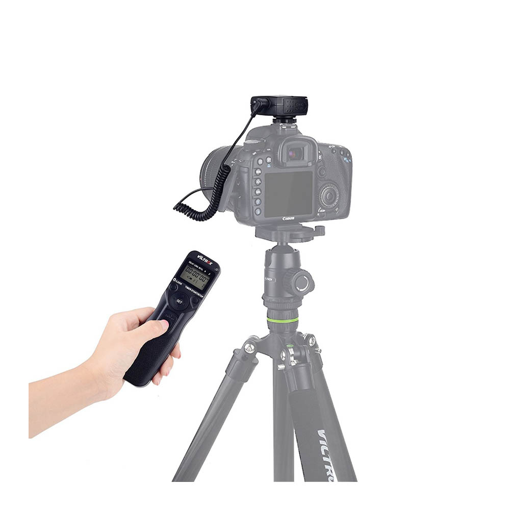 Disparador remoto e intervalometro Viltrox JY-710 C1 para Canon, conector C1