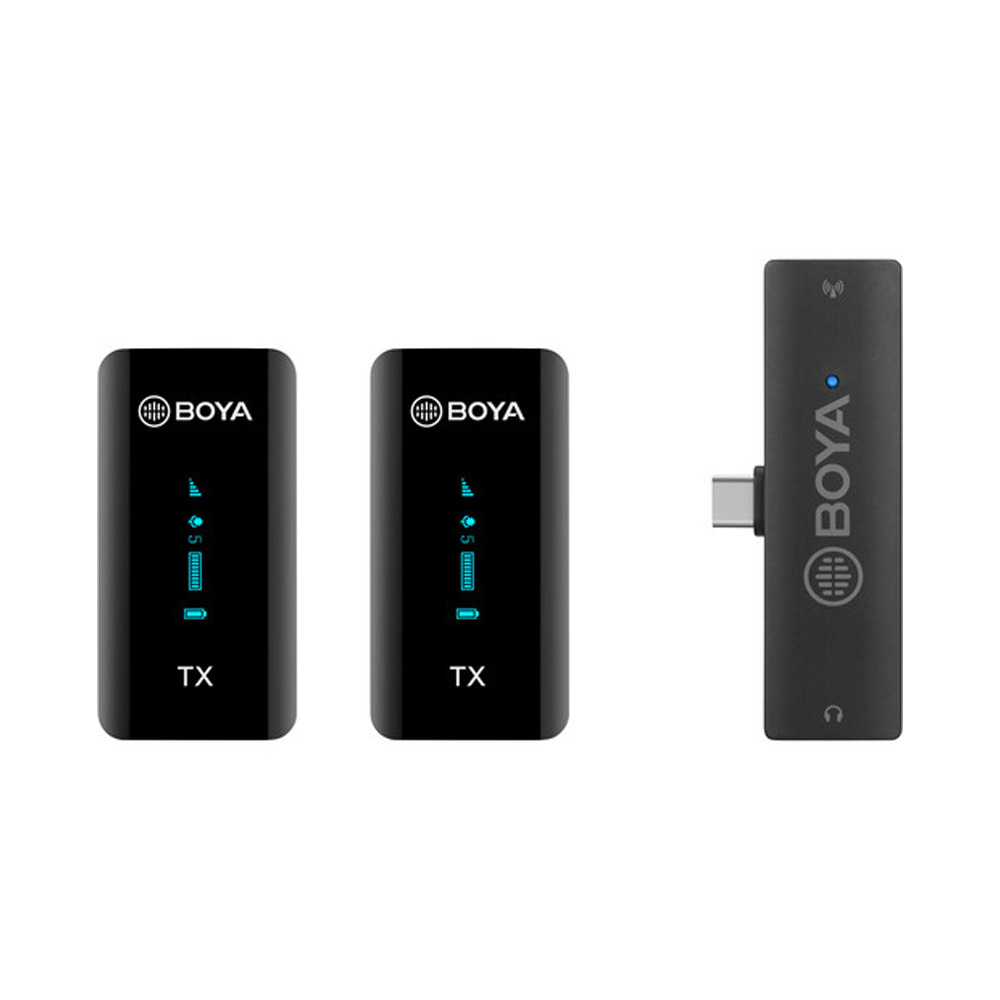 Sistema de micrófonos inalámbricos Boya BY-XM6-S6 con conexión USB-C