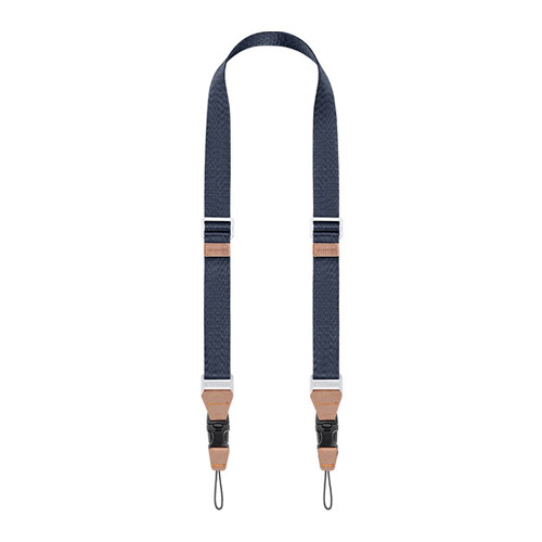 Correa de cuello K&F Concept de Nylon deep blue con aplicaciones de cuero (KF13.115V2)