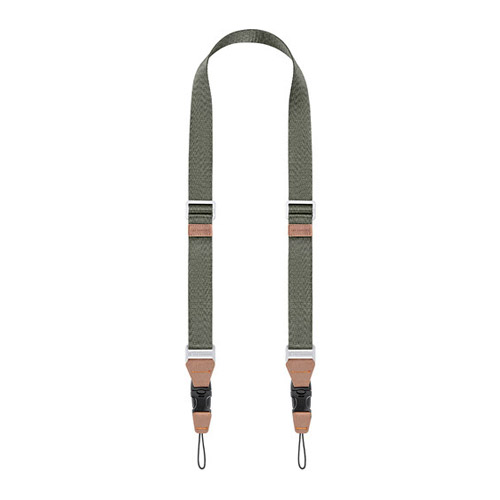 Correa de cuello K&F Concept de Nylon green con aplicaciones de cuero (KF13.115V3)