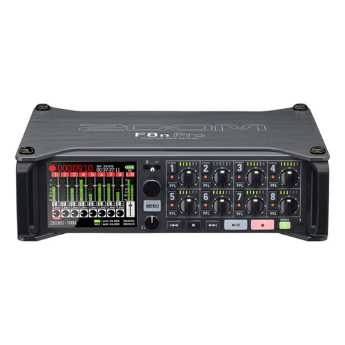 Grabadora de Campo Zoom F8n Pro, 8 entradas, 10 pistas, 32 bits