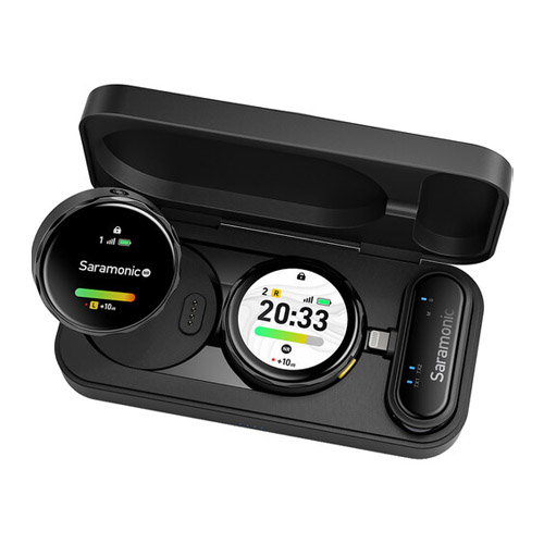 Microfono inalambrico Smart con pantalla táctil Saramonic Blinkme U2 para celulares