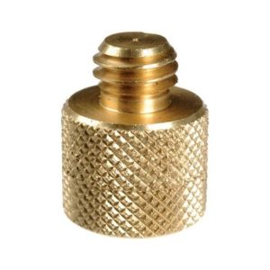Convertidor de bronce, de 3/8" macho a 1/4" hembra