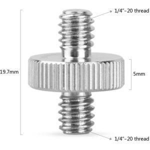 Adaptador SmallRig 828 de 1/4" macho a 1/4" macho