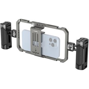 Kit de Jaula y 2 mangos empuñaduras laterales SmallRig 4121 para celulares