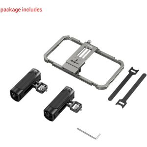 Kit de Jaula y 2 mangos empuñaduras laterales SmallRig 4121 para celulares