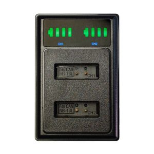 Cargador Fotoacces USB doble con LCD para NB-13L