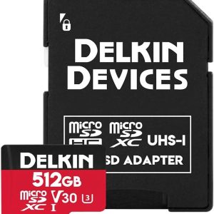 Memoria Delkin 512GB Hyperspeed microSD UHS-I SDXC U3 V30