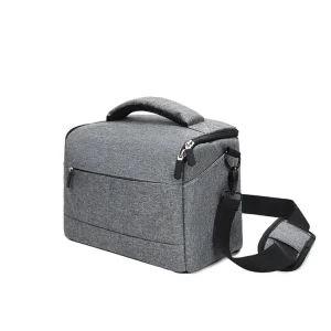 Bolso de hombro color gris de Nylon para cámara y equipo fotográfico, 7.5 litros