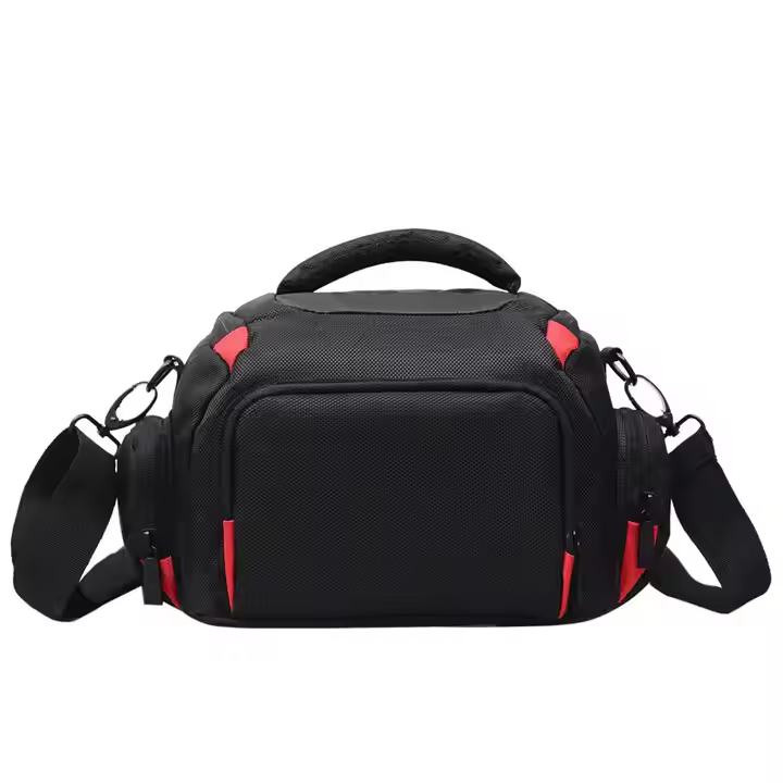 Bolso de hombro negro de Nylon para cámara y equipo fotográfico, 10 litros