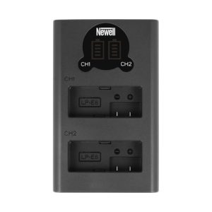 Cargador Doble Newell DL-USB-C para Canon LP-E8
