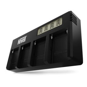 Cargador rápido Newell DF-4CH para 4 baterías Sony NP-F