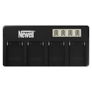 Cargador rápido Newell DF-4CH para 4 baterías Sony NP-F