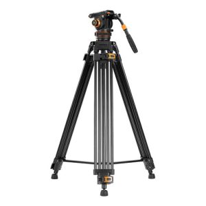 Trípode de Video K&F Concept VA3+BV20 con cabezal fluido Carga, 10kg, 190cm