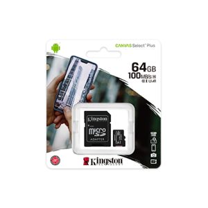 Memoria microSD Kingston 64GB Canvas Select Plus V10