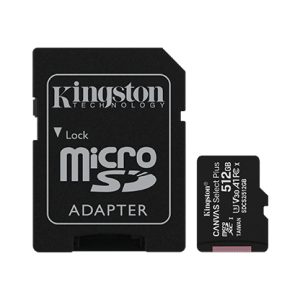 Memoria microSD Kingston 512GB Canvas Select Plus V30 A1
