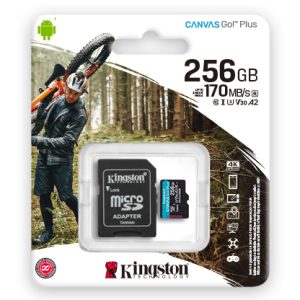 Memoria microSD Kingston 256GB Canvas Go Plus V30
