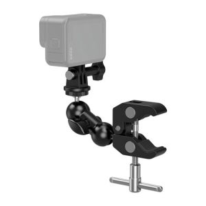 Abrazadera super clamp SmallRig 4373 con brazo cabeza de bola, rosca antideslizante, para celular y cámara de acción