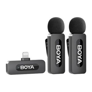 Micrófonos inalámbricos dobles Boya BY-V2 v2.0, conector Lightning