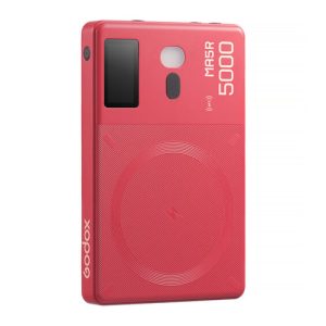 Godox MA5R RGB 2 en 1 Luz LED y Power Bank color Rojo