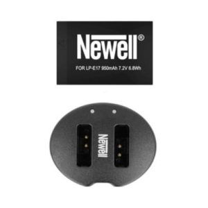 Kit de batería LP-E17, 950mAh, y cargador doble, para Canon