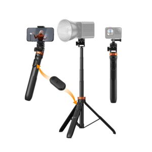 Tripode Selfie K&F Concept MS24 para celulares, cámaras, cámaras acción, luces. 1.75m,