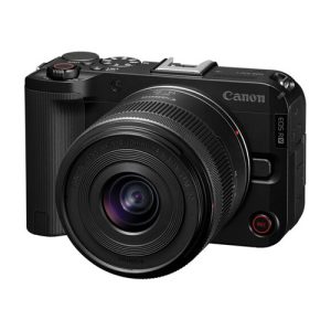 Camara Canon EOS R50V con lente RF-S 14-30mm f/4.5-6.3 IS STM PZ