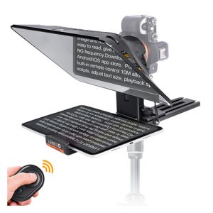 Teleprompter Lensgo TC12, para cámaras, proyección de hasta 12.9"