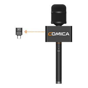 Micrófono de mano inalámbrico COMICA Revo S, receptor USB-C